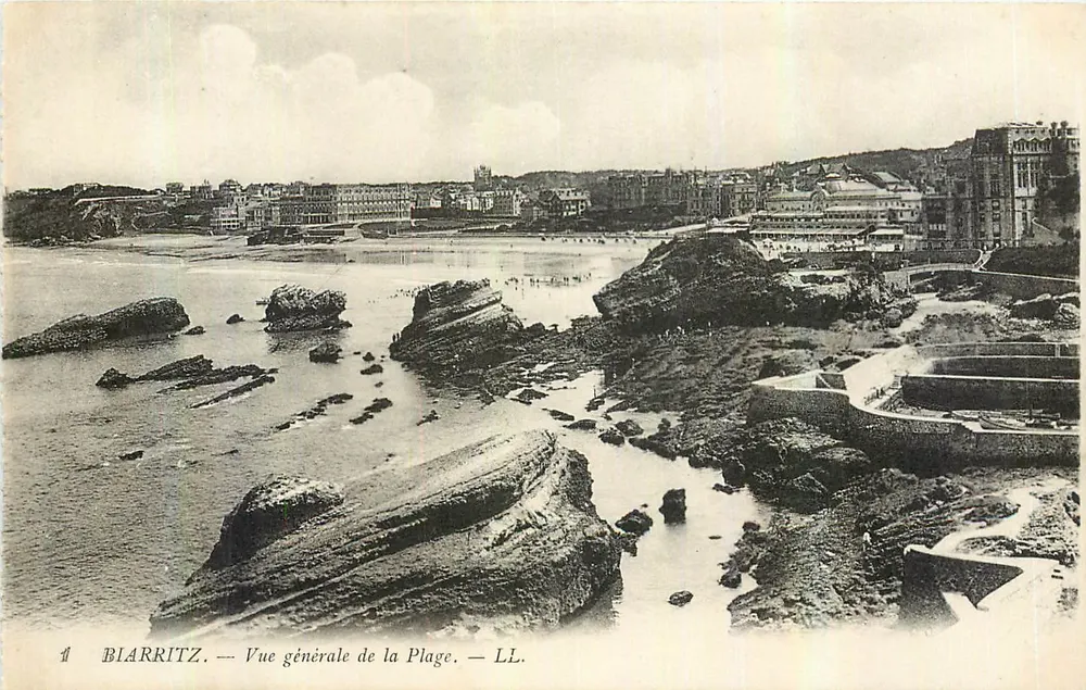 Biarritz — Allgemeiner Blick auf den Strand — LL. - Vorderseite