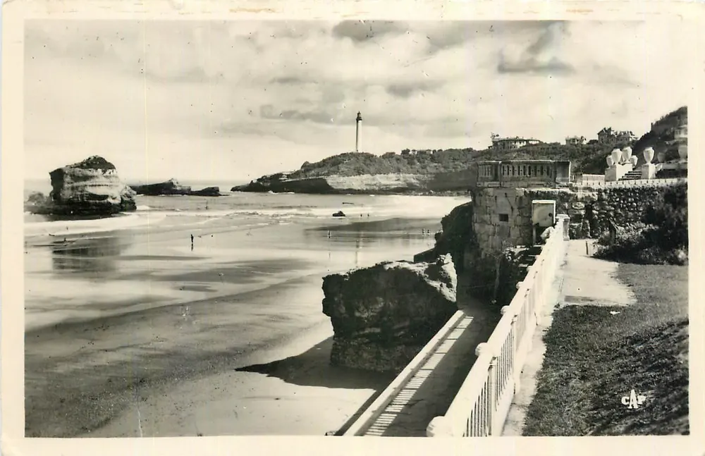 Biarritz - Promenade richting de lantaarn - C.A.P. - n° 346 - Voorkant