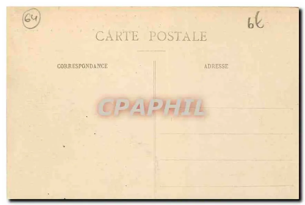 Der Fond d'Ossan, Ansicht von der Place Royale — Pau — Verlag C.G. - Rückseite