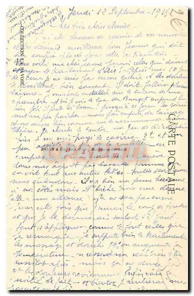 Aix-les-Bains — Vista generale e Lago del Bourget — editore Aix-les-Bains, n° 13094 - Verso