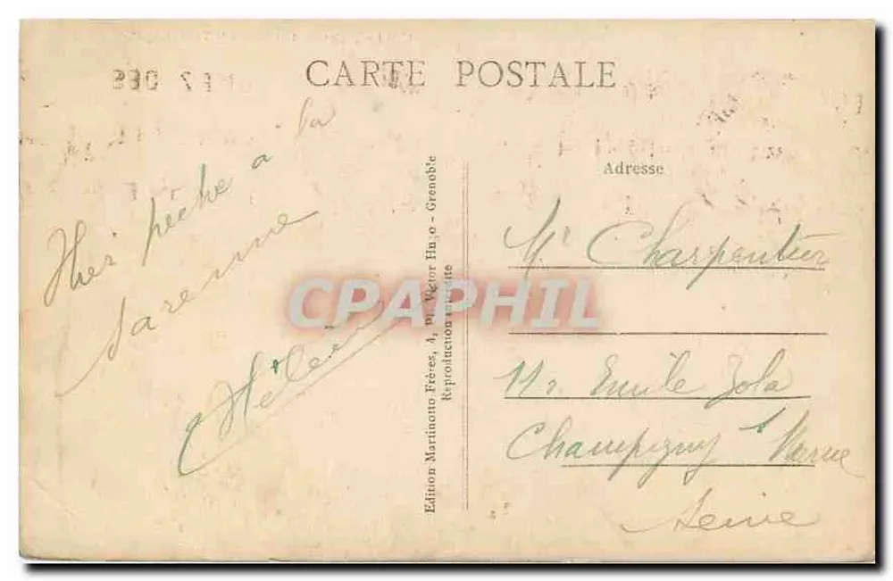 Le Chalet du Galibier et le Tunnel du Col — Édition Marianna Frères, n°156 - Verso