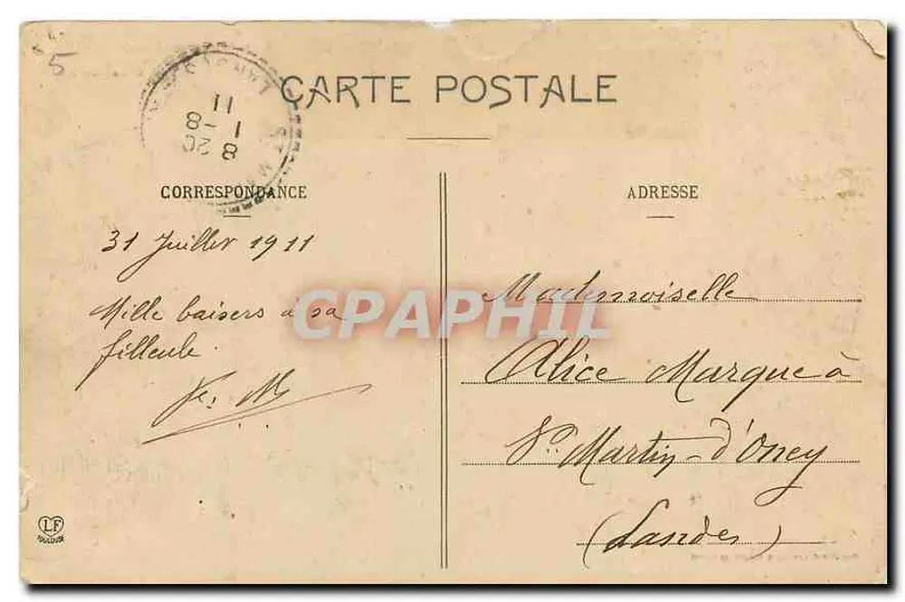 Les Hautes-Pyrénées - Capvern - Les Établissements — Phototypie Labouche Frères, Toulouse - Verso