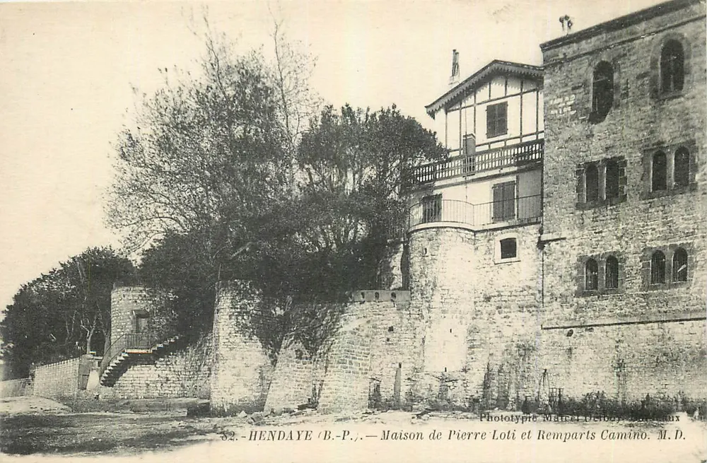 Hendaye (B.P.) — Haus von Pierre Loti und Camino-Wälle — Phototypie Marcel Peribay, Barceloux - Vorderseite