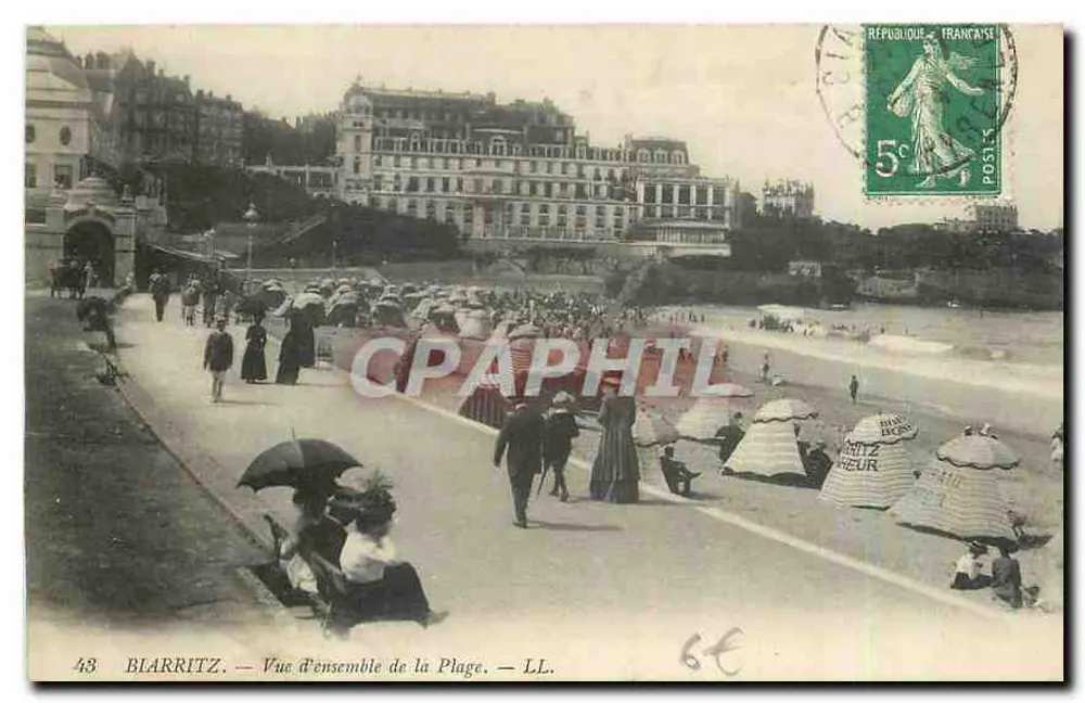 Blarritz — Vista geral da Praia — LL. n°43 - Frente