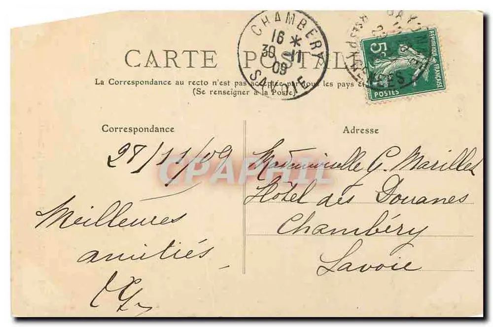 Bayonne - Interior da Catedral — editor desconhecido, n° 26 - Verso