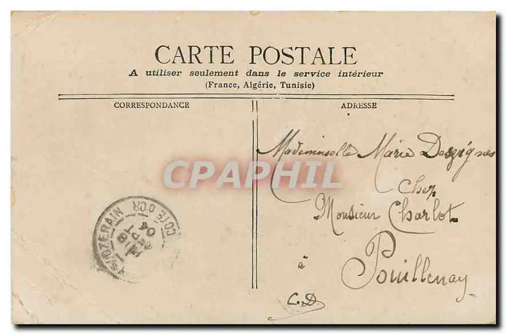 Le Château de Pau — vue du château et de la rivière avec pont — éditeur non visible - Verso