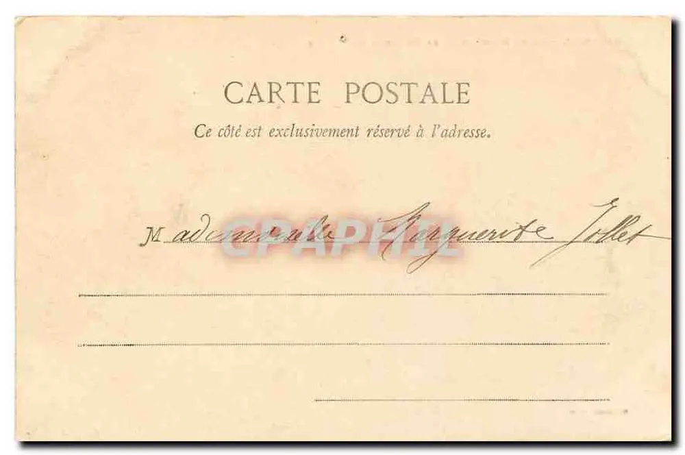 Biarritz - Grand Hotel et Place Bellevue — éditeur : Imprimerie de Biarritz, n° de série non visible - Verso
