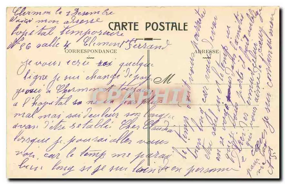 Der Gipfel des PUY-DE-DOME — Pittoreske Auvergne — Verlag L'Auvergne Pittoresque, Nr. 153 - Rückseite