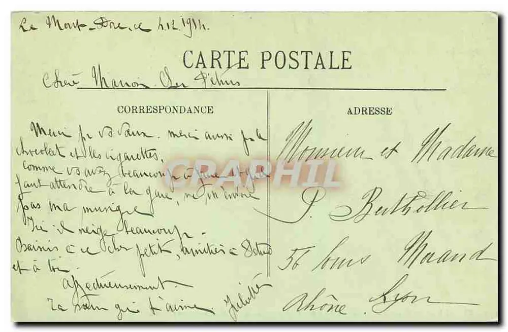 Le Mont-Dore — Das Thermalbad aus Sicht des Hotels Sarciron — LL. Nr. 21 - Rückseite