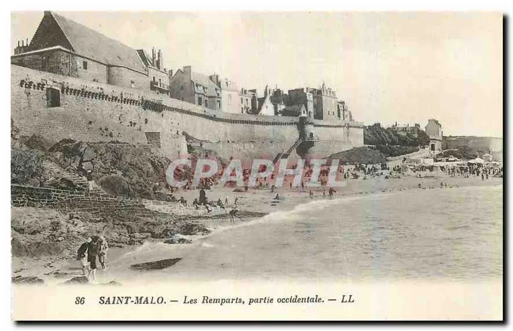Saint-Malo — Die Mauern, westlicher Teil — LL - Vorderseite