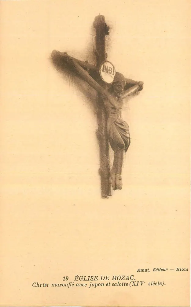 Kirche von Mozac — Christus mit Schürze und Hut (14. Jahrhundert) — Amat, Verlag — Riom - Vorderseite