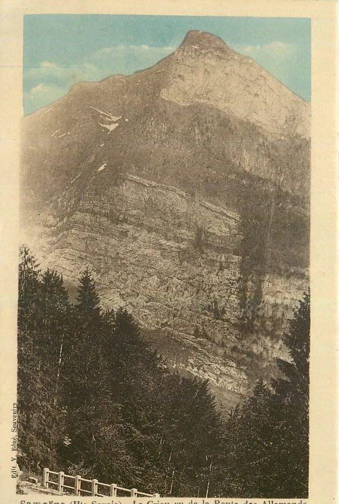 Der Grieu von der Route des Allemandes gesehen — Samoëns (Haute-Savoie) — Verlag V. Béné Souvenirs - Vorderseite