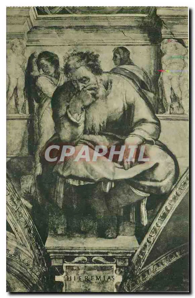 Der Prophet Jeremia — Michelangelo — Cappella Sistina, Stadt des Vatikan - Vorderseite