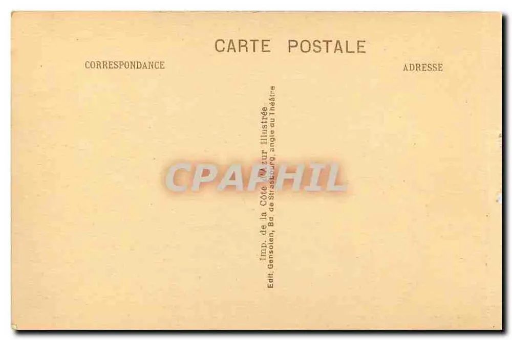 Toulon - Die Station und die Gärten — Station und Gärten — Verlag Imp. de la Côte d'Azur, n° 53 - Rückseite