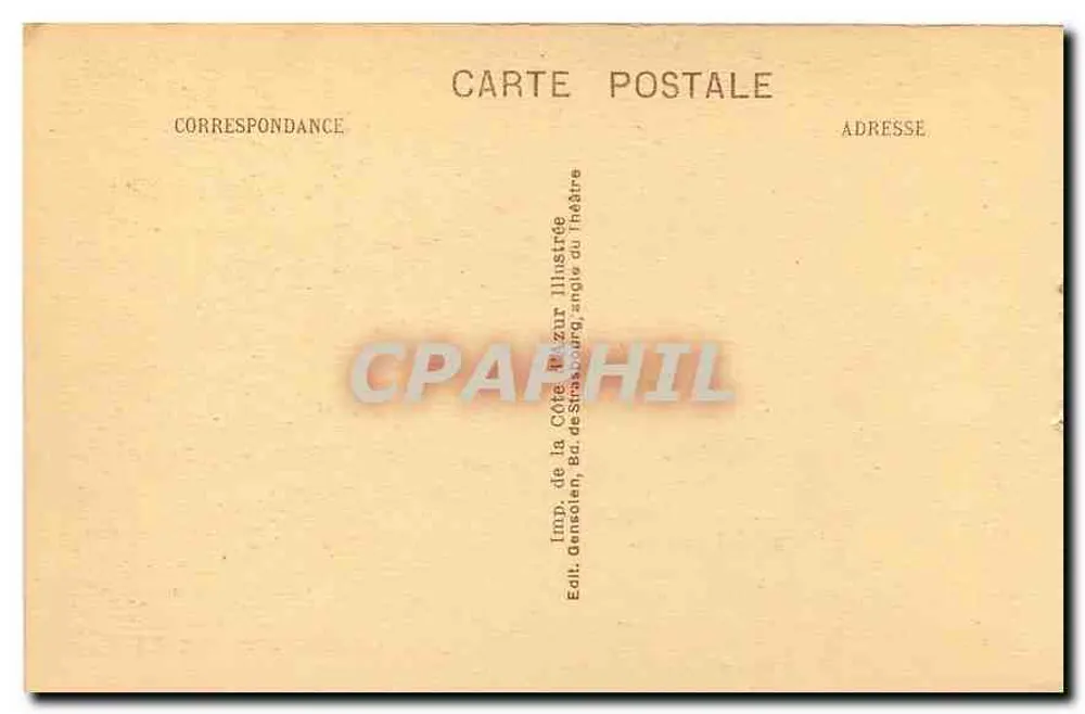 Toulon - Place de la Liberté, die Palmen — Côte d'Azur, Verlag Imp. de la Côte d'Azur - Rückseite
