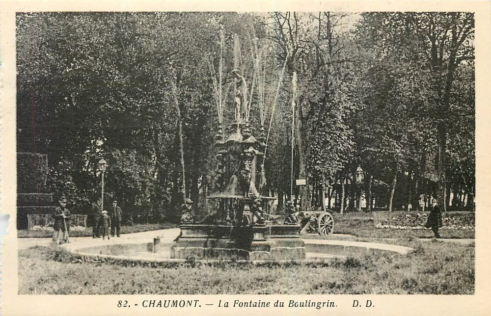 Chaumont — La Fontaine du Boulingrin — D. D. - Anverso