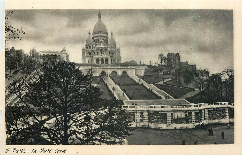 Paris — O Sacré-Cœur — Bilhete postal antigo n°19 - Frente