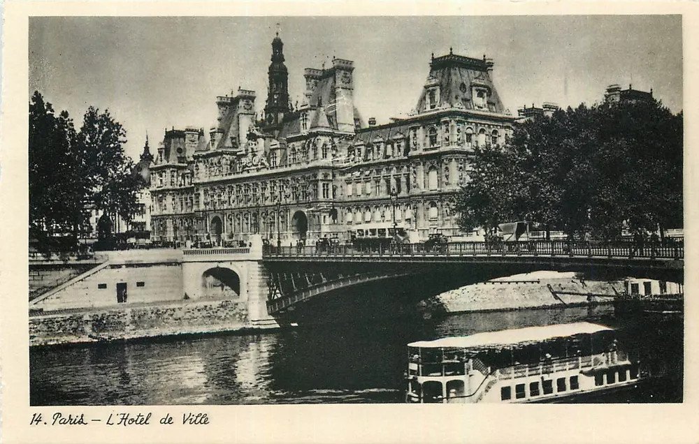 Paris — O Hotel de Ville — Éditeur : Art et Technique, Paris - Frente