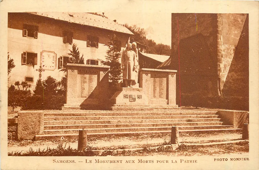 Samoens — Denkmal für die Toten für das Vaterland — Photo Monnier - Vorderseite