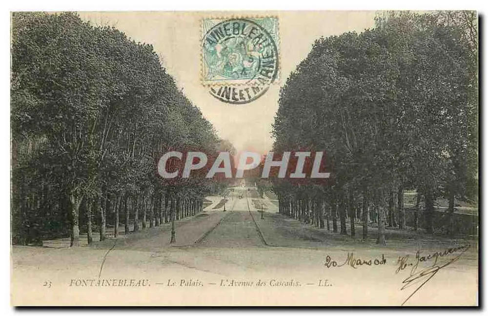Fontainebleau — Das Schloss — Avenue des Châteaux — LL. — Verleger LL. - Vorderseite