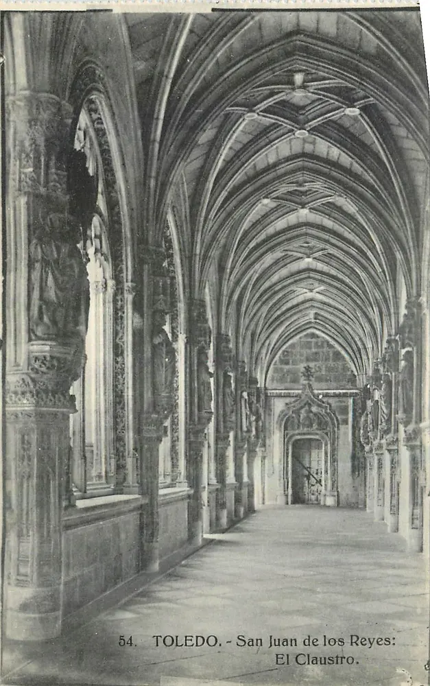 Toledo - San Juan de los Reyes: El Claustro — éditeur A.E. n°54 - Recto