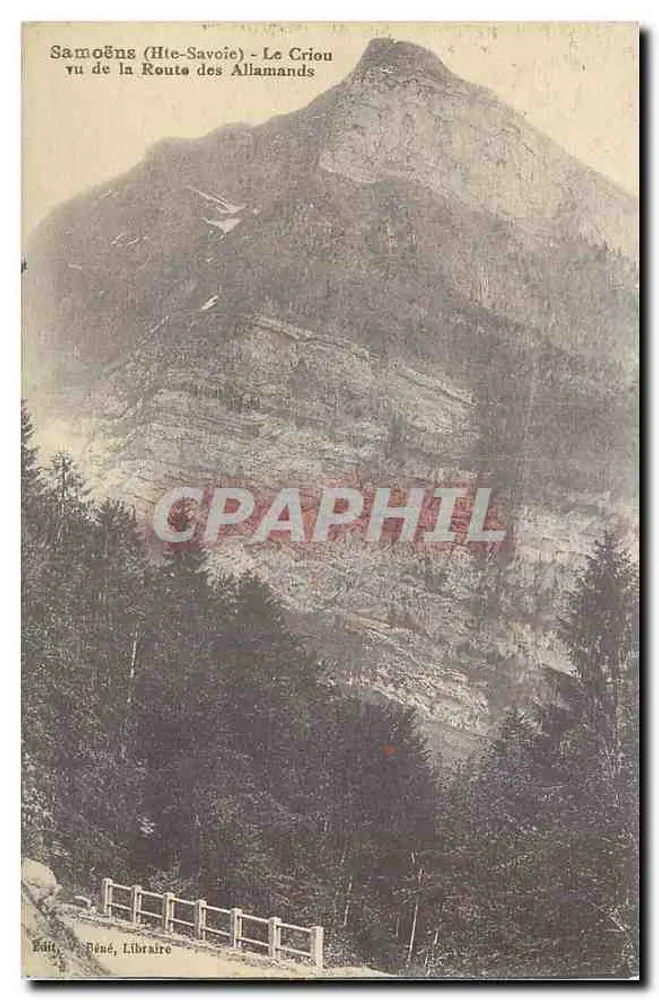 Samoëns (Haute-Savoie) - Le Crion von der Route des Allamands gesehen — Verleger Béné, Buchhändler - Vorderseite