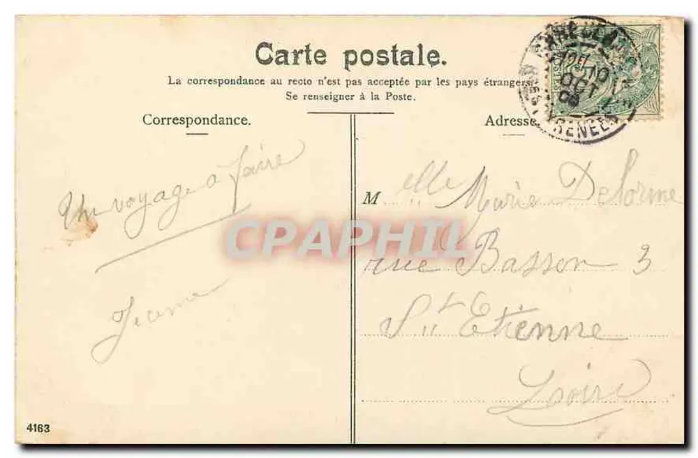 Biarritz. Grosse Vague au Rocher de la Vierge — No. 12 — Éditeur non visible - Verso