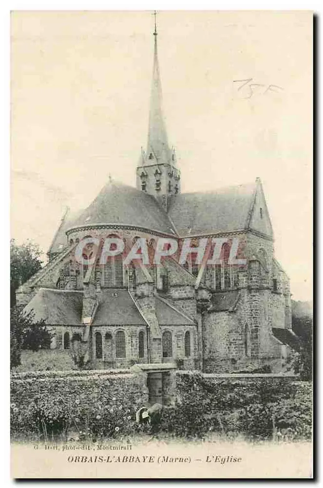 Orbais-l'Abbaye (Marne) — A Igreja — G. Drat, fotógrafo, Montmirail - Frente