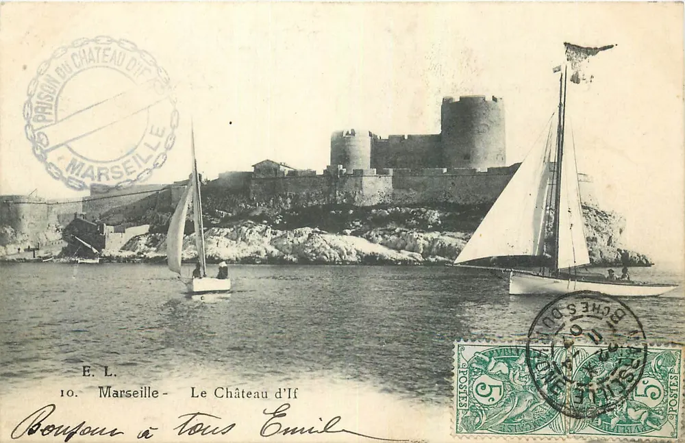 Marselha — O Castelo de If — E.L. n°10 - Frente