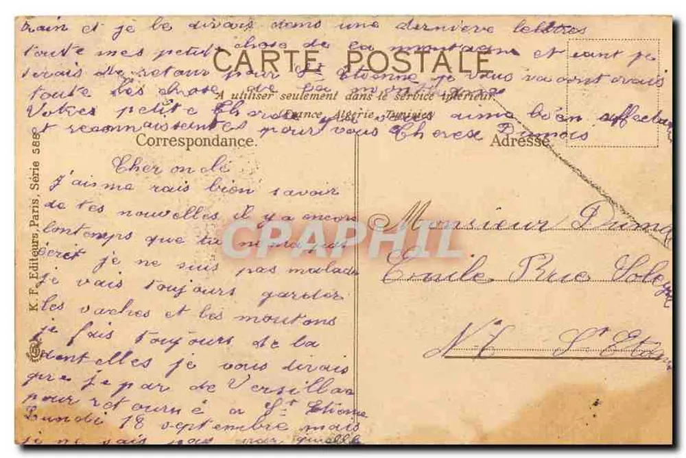 Cena de colheita — K. F. Editor Paris — Série 288 - Verso
