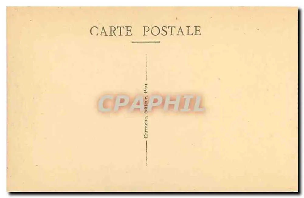 Pau — Het Nationale Kasteel — Carnache, uitgever, Pau - Achterkant