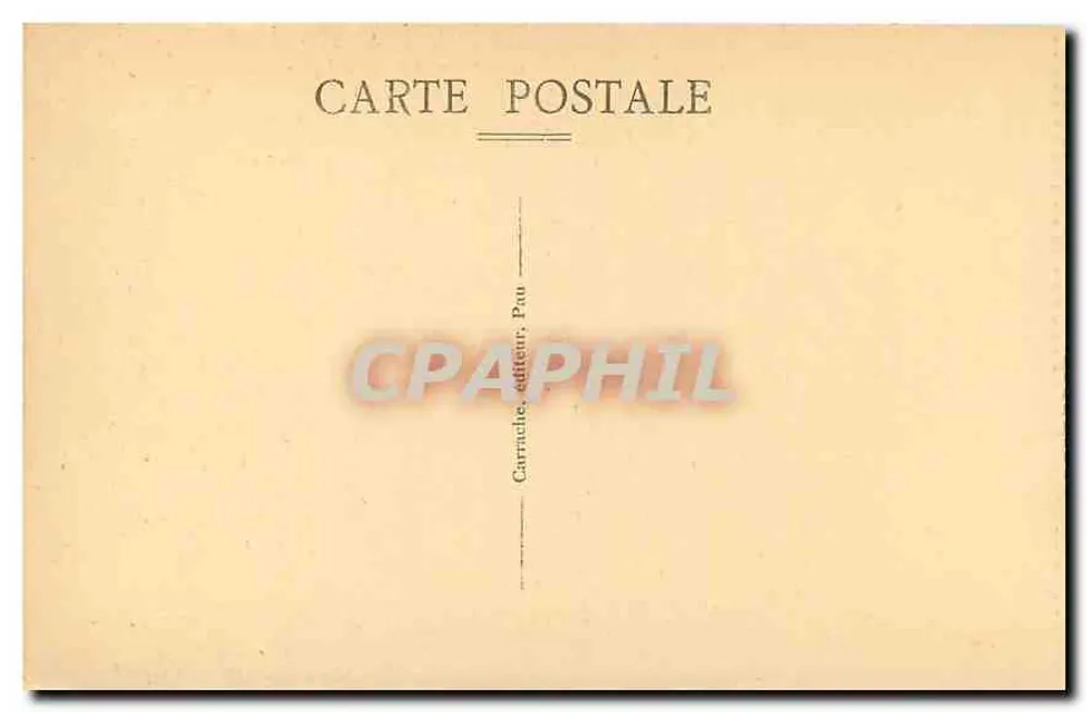 Pau — Der Große Empfangssaal — Uhr Louis XIV — Carrache, Verlag Pau - Rückseite