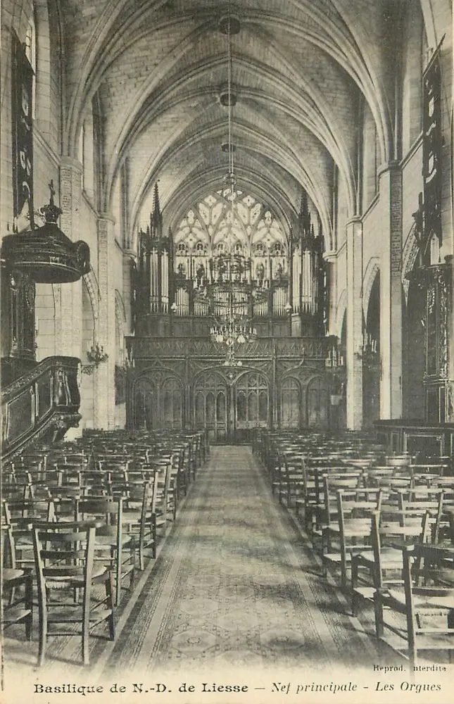 Basilika von Notre-Dame de Liesse — Hauptnave — Die Orgeln - Vorderseite