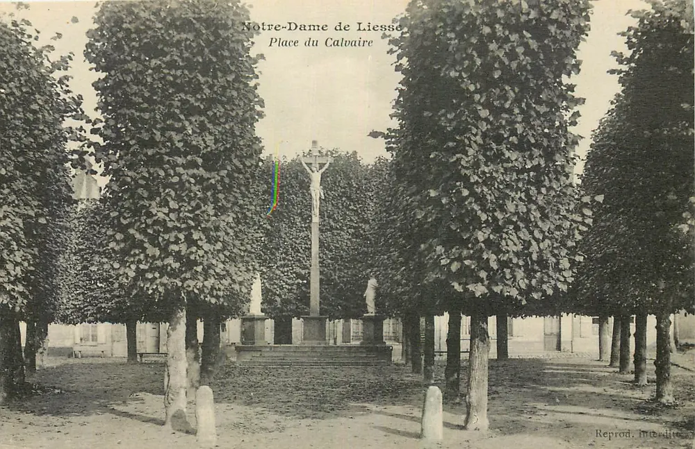 Notre-Dame de Liessé — Place du Calvaire — Reprod. Impr. Reims - Vorderseite