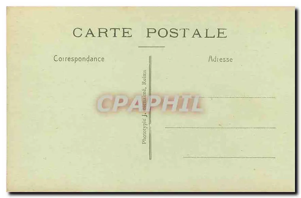 Notre-Dame de Liessé — Place du Calvaire — Reprod. Impr. Reims - Rückseite
