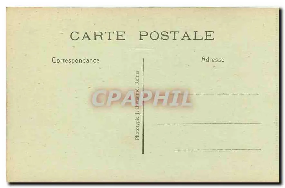Notre-Dame de Liesse — Die Wunderquelle — Phototypie J. Beaumine, Reims - Rückseite