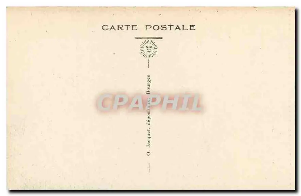 Bourges — O Observatório do Padre Moreux — Editor O. Jacquet, Bourges - Verso