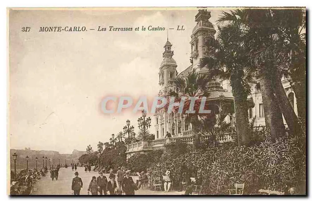 Monte-Carlo — Les Terrasses et le Casino — LL - Recto