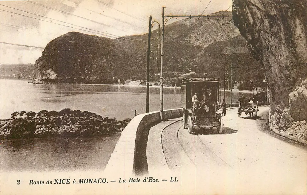 Route de NICE à MONACO — La Baie d'Eze — LL - Recto