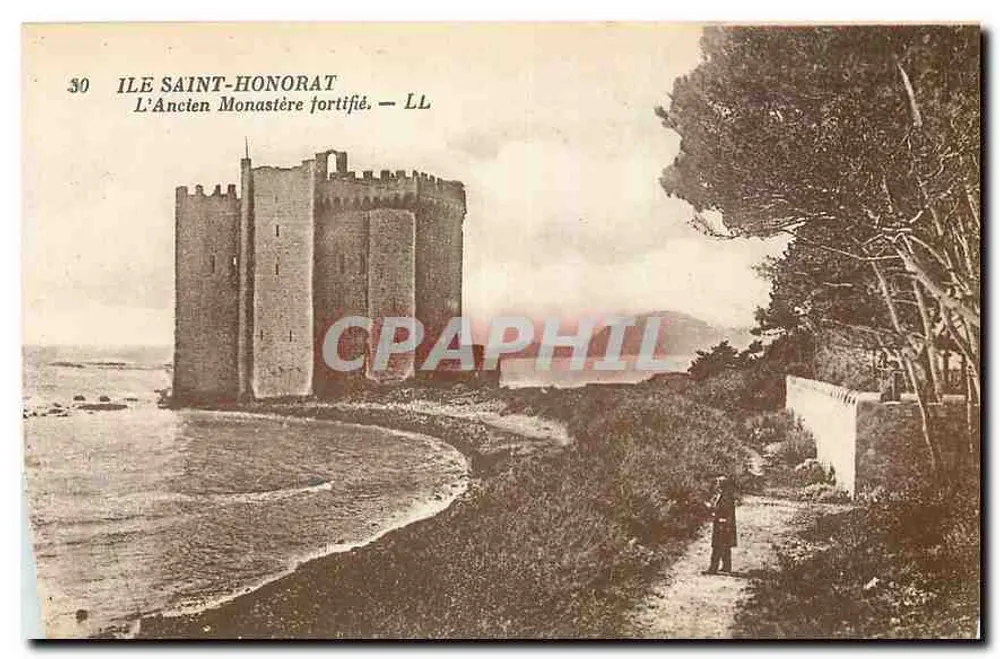 Île Saint-Honorat — O Antigo Mosteiro Fortificado — LL - Frente