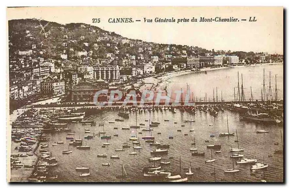 CANNES — Allgemeiner Blick vom Mont-Chevalier — LL - Vorderseite