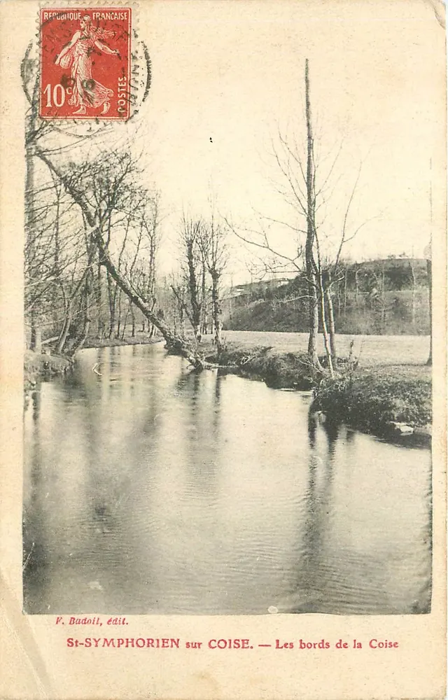 St-Symphorien-sur-Coise — Die Ufer der Coise — F. Badoil, Verlag. - Vorderseite