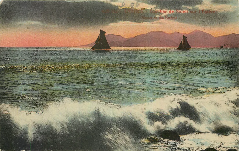 Pôr do sol sobre o Estérel — Edição Giletta, Nice, n°290 - Frente