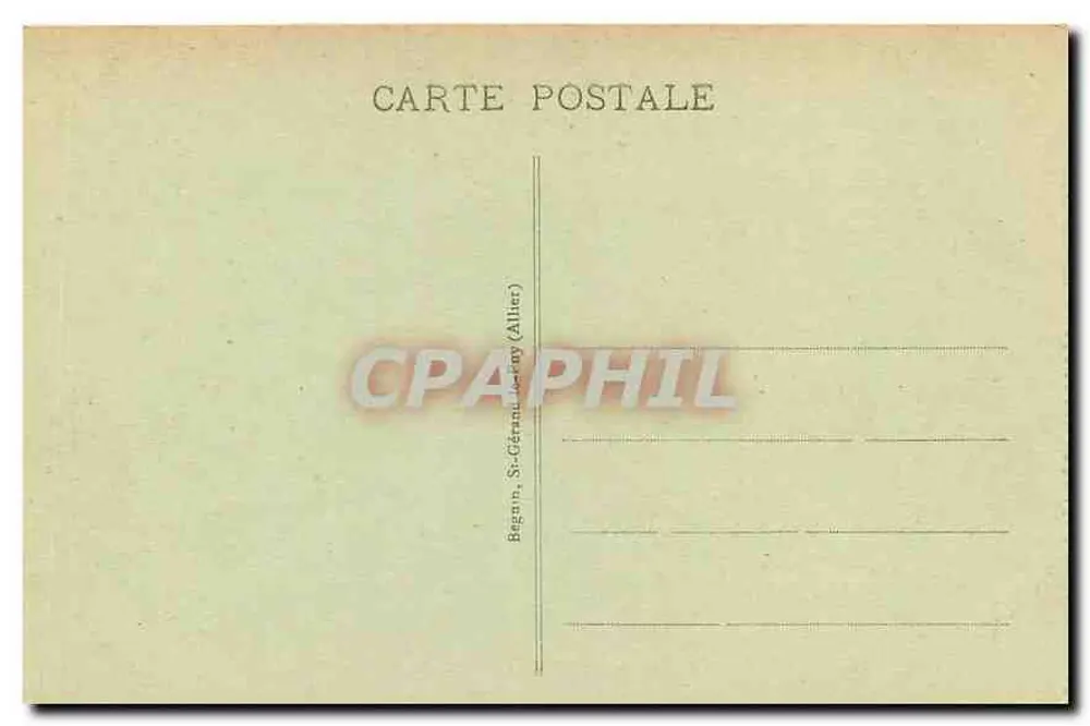 Vichy - Die monumentale Pforte des Alten Parks und Rue Wilson — Verlag Ideal, Nr. 355 - Rückseite