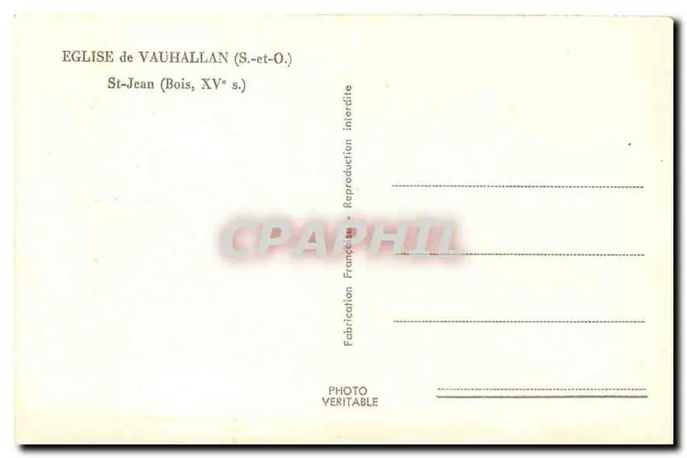 Statua di San Giovanni Battista — legno del XV secolo — Chiesa di Vauhallan (S.-et-O.) - Verso