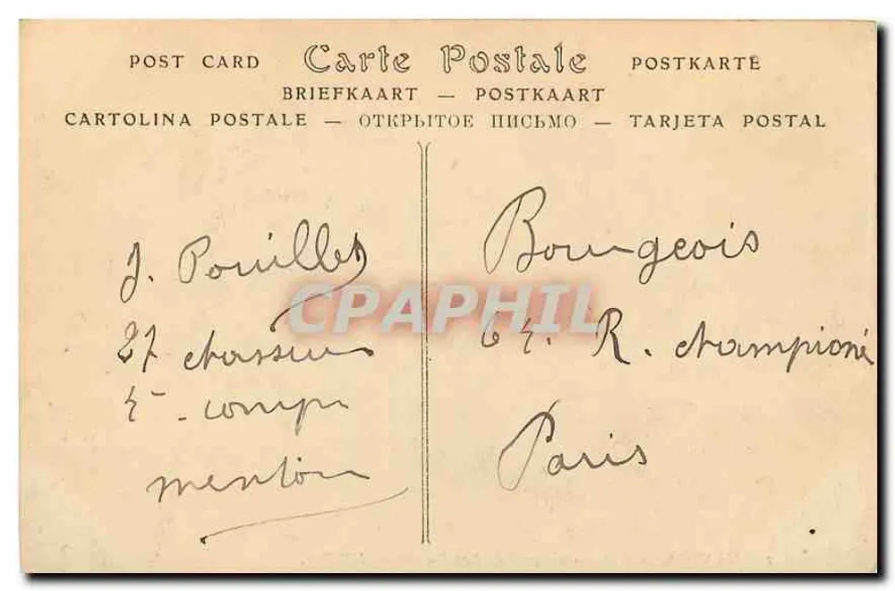 Menton — Vista geral tirada do Cap Martin — J. Pouillette, n°852 - Verso