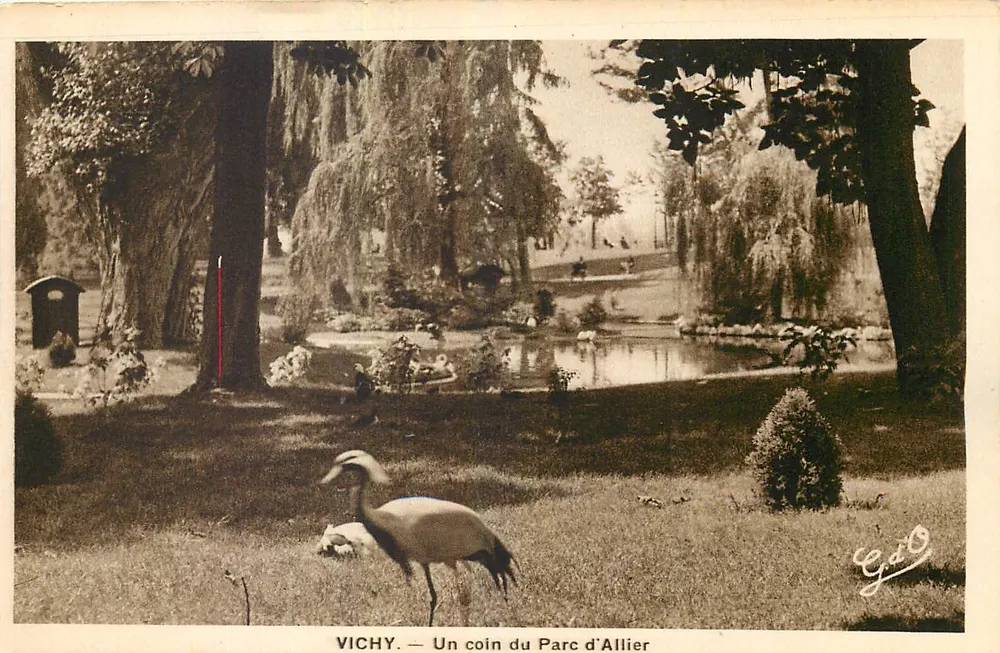 Vichy — A Corner of the Allier Park — G. D. O. (publisher) - Front
