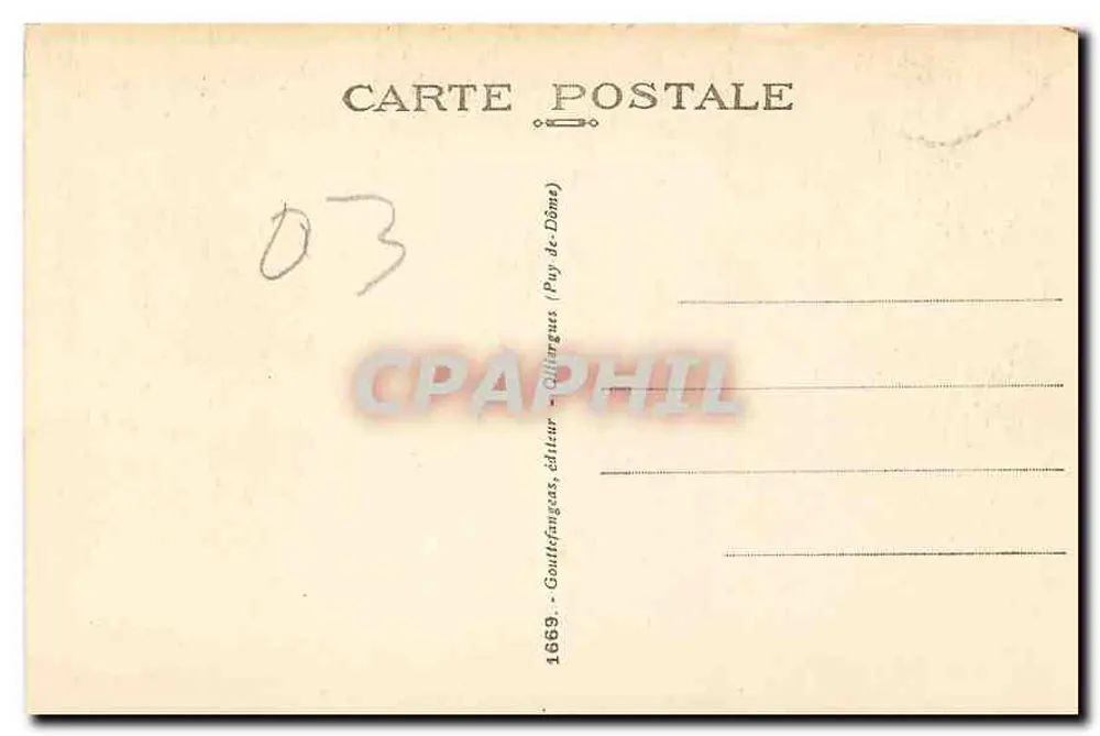 Vichy — A Corner of the Allier Park — G. D. O. (publisher) - Back
