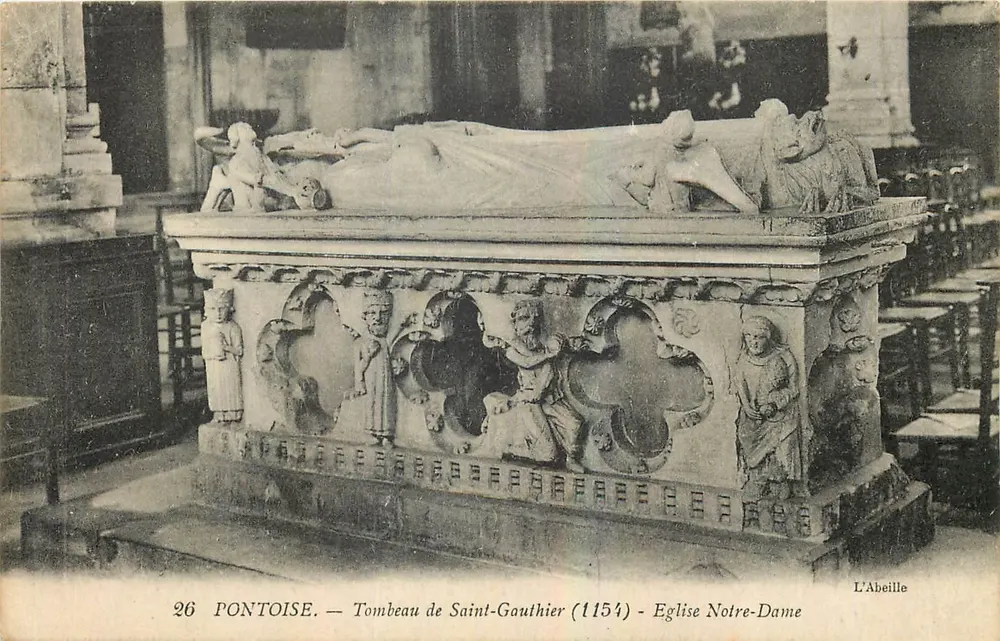 Pontoise — Grabmal des hl. Gauthier (1154) — Kirche Notre-Dame - Vorderseite