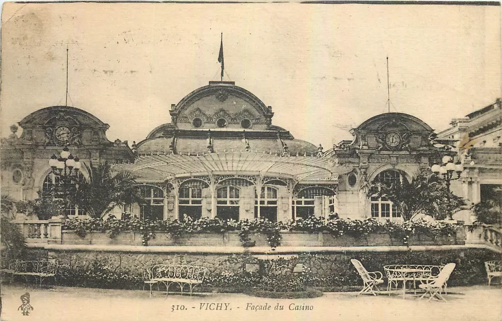 विची - कैसिनो की बाहरी दीवार — संख्या 310 — निर्माता अज्ञात - आगे